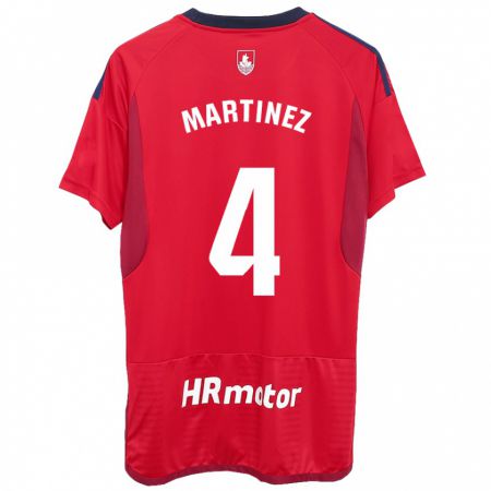 Kandiny Kinder Vera Martínez Viota #4 Rot Heimtrikot Trikot 2023/24 T-Shirt