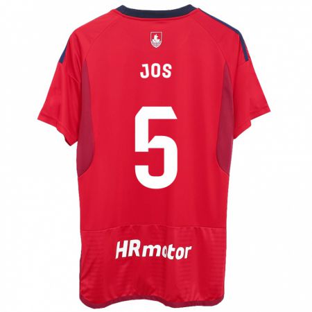 Kandiny Kinder Josune Urdaniz Maurin #5 Rot Heimtrikot Trikot 2023/24 T-Shirt