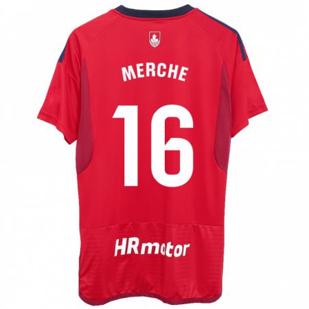 Kandiny Kinder Merche Izal García #16 Rot Heimtrikot Trikot 2023/24 T-Shirt