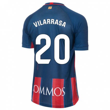 Kandiny Kinder Ignasi Vilarrasa #20 Marine Heimtrikot Trikot 2023/24 T-Shirt