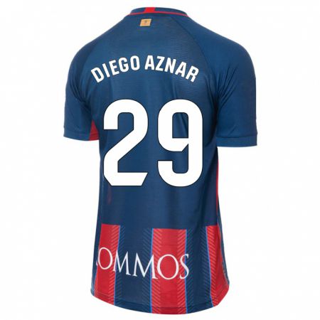 Kandiny Kinder Diego Aznar #29 Marine Heimtrikot Trikot 2023/24 T-Shirt