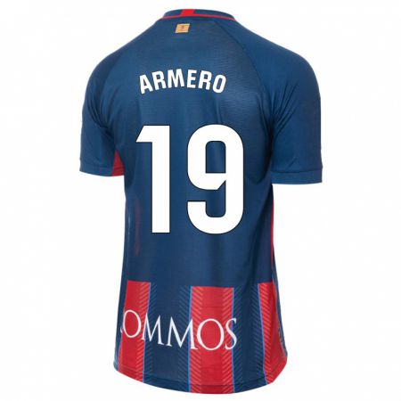 Kandiny Kinder Sergi Armero #19 Marine Heimtrikot Trikot 2023/24 T-Shirt