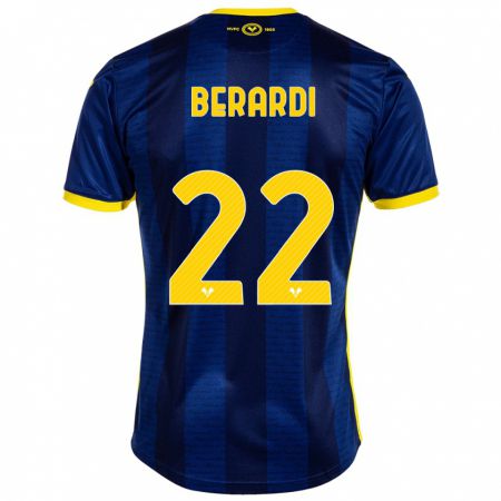 Kandiny Kinder Alessandro Berardi #22 Marine Heimtrikot Trikot 2023/24 T-Shirt