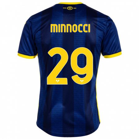 Kandiny Kinder Valerio Minnocci #29 Marine Heimtrikot Trikot 2023/24 T-Shirt