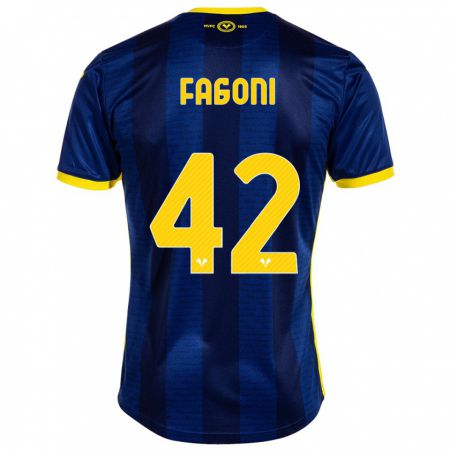 Kandiny Kinder Marco Fagoni #42 Marine Heimtrikot Trikot 2023/24 T-Shirt