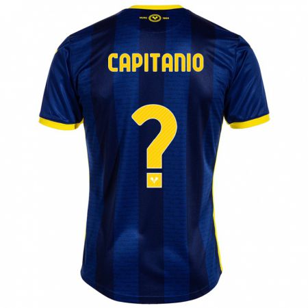 Kandiny Kinder Alex Capitanio #0 Marine Heimtrikot Trikot 2023/24 T-Shirt