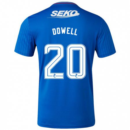 Kandiny Kinder Kieran Dowell #20 Blau Heimtrikot Trikot 2023/24 T-Shirt