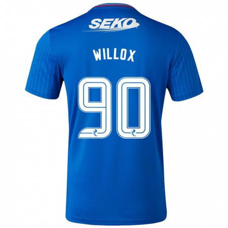 Kandiny Kinder Kieron Willox #90 Blau Heimtrikot Trikot 2023/24 T-Shirt