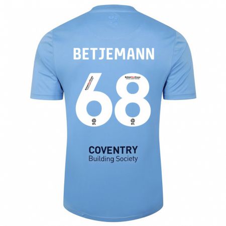 Kandiny Kinder Elliot Betjemann #68 Himmelblau Heimtrikot Trikot 2023/24 T-Shirt