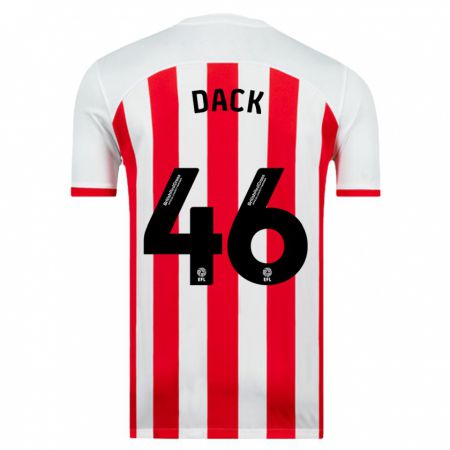 Kandiny Kinder Bradley Dack #46 Weiß Heimtrikot Trikot 2023/24 T-Shirt