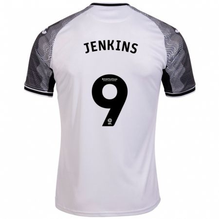 Kandiny Kinder Nieve Jenkins #9 Weiß Heimtrikot Trikot 2023/24 T-Shirt