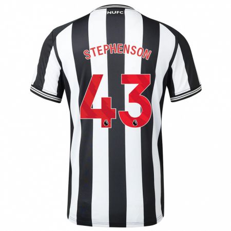 Kandiny Kinder Dylan Stephenson #43 Schwarz-Weiss Heimtrikot Trikot 2023/24 T-Shirt