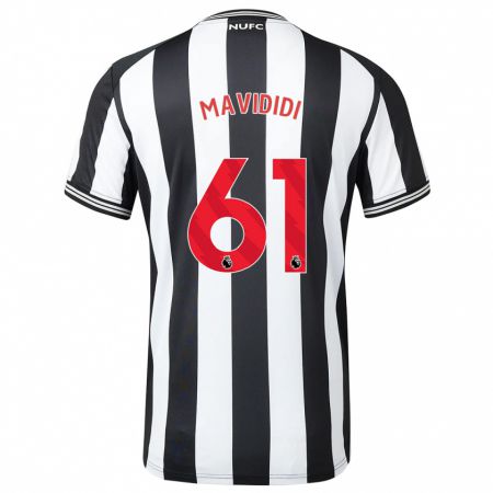 Kandiny Kinder Shaun Mavididi #61 Schwarz-Weiss Heimtrikot Trikot 2023/24 T-Shirt