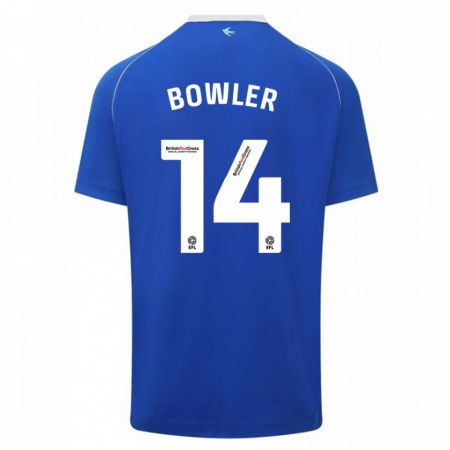 Kandiny Kinder Josh Bowler #14 Blau Heimtrikot Trikot 2023/24 T-Shirt