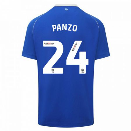 Kandiny Kinder Jonathan Panzo #24 Blau Heimtrikot Trikot 2023/24 T-Shirt