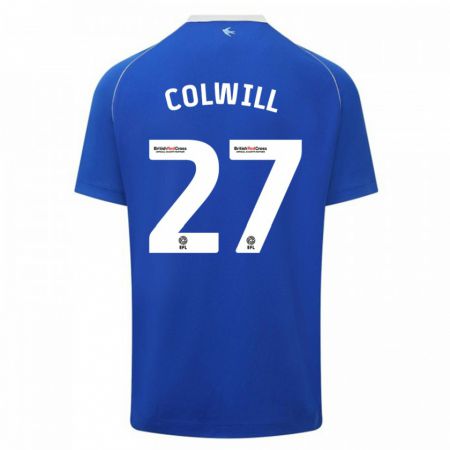 Kandiny Kinder Rubin Colwill #27 Blau Heimtrikot Trikot 2023/24 T-Shirt