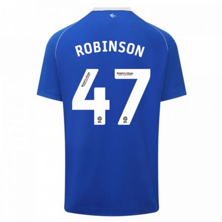 Kandiny Kinder Callum Robinson #47 Blau Heimtrikot Trikot 2023/24 T-Shirt