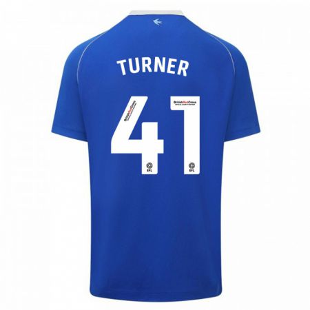 Kandiny Kinder Matthew Turner #41 Blau Heimtrikot Trikot 2023/24 T-Shirt