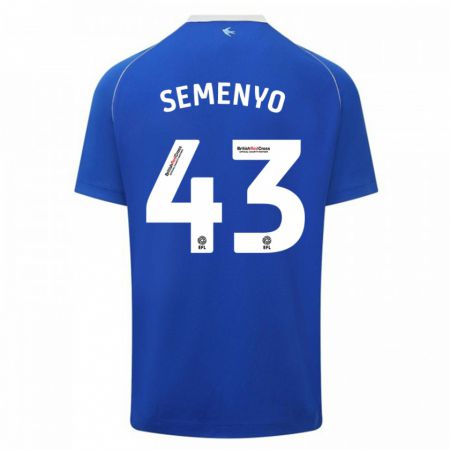 Kandiny Kinder Jai Semenyo #43 Blau Heimtrikot Trikot 2023/24 T-Shirt