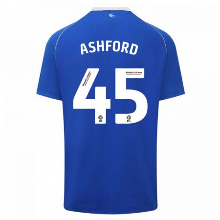 Kandiny Kinder Cian Ashford #45 Blau Heimtrikot Trikot 2023/24 T-Shirt