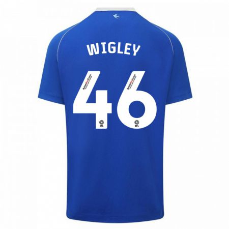 Kandiny Kinder Morgan Wigley #46 Blau Heimtrikot Trikot 2023/24 T-Shirt