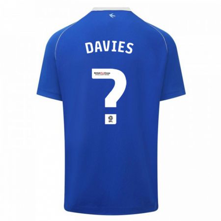 Kandiny Kinder Jake Davies #0 Blau Heimtrikot Trikot 2023/24 T-Shirt