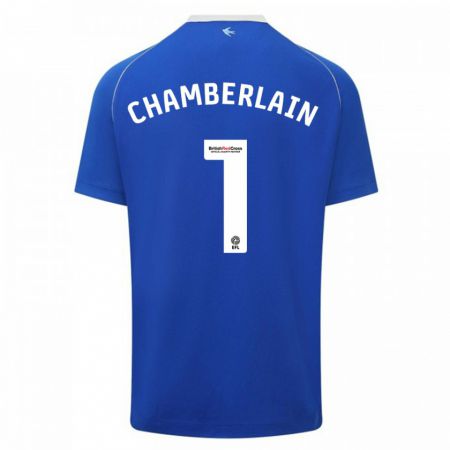 Kandiny Kinder Ceryn Chamberlain #1 Blau Heimtrikot Trikot 2023/24 T-Shirt