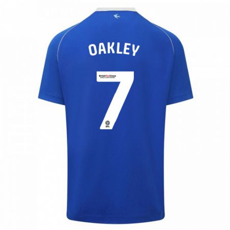 Kandiny Kinder Rhianne Oakley #7 Blau Heimtrikot Trikot 2023/24 T-Shirt