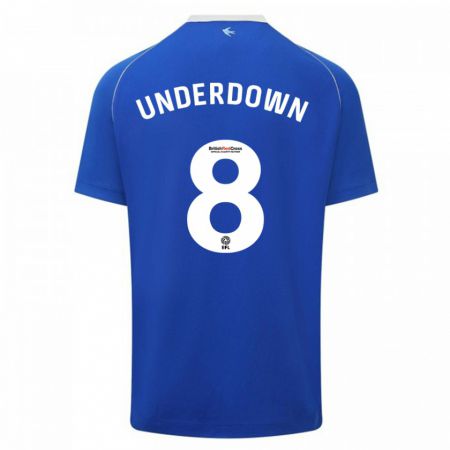 Kandiny Kinder Kanisha Underdown #8 Blau Heimtrikot Trikot 2023/24 T-Shirt