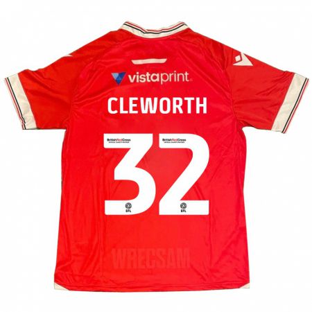 Kandiny Kinder Max Cleworth #32 Rot Heimtrikot Trikot 2023/24 T-Shirt