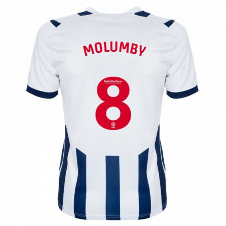 Kandiny Kinder Jayson Molumby #8 Weiß Heimtrikot Trikot 2023/24 T-Shirt