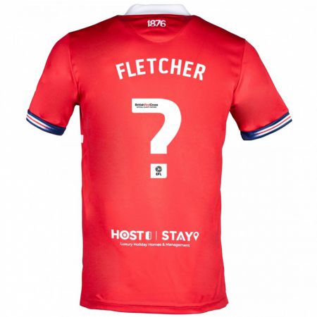 Kandiny Kinder Isaac Fletcher #0 Rot Heimtrikot Trikot 2023/24 T-Shirt