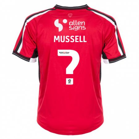 Kandiny Kinder Theo Mussell #0 Rot Heimtrikot Trikot 2023/24 T-Shirt