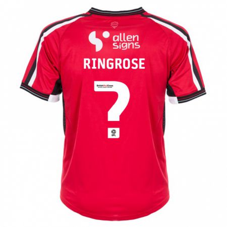 Kandiny Kinder Abi Ringrose #0 Rot Heimtrikot Trikot 2023/24 T-Shirt