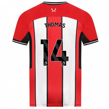 Kandiny Kinder Luke Thomas #14 Rot Heimtrikot Trikot 2023/24 T-Shirt