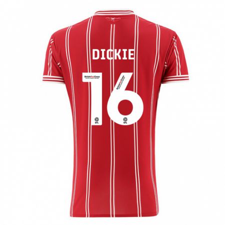 Kandiny Kinder Rob Dickie #16 Rot Heimtrikot Trikot 2023/24 T-Shirt