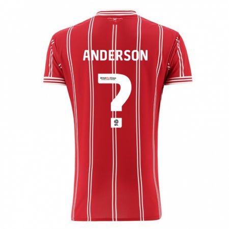 Kandiny Kinder Taine Anderson #0 Rot Heimtrikot Trikot 2023/24 T-Shirt