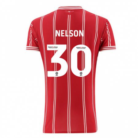 Kandiny Kinder Raekwon Nelson #30 Rot Heimtrikot Trikot 2023/24 T-Shirt