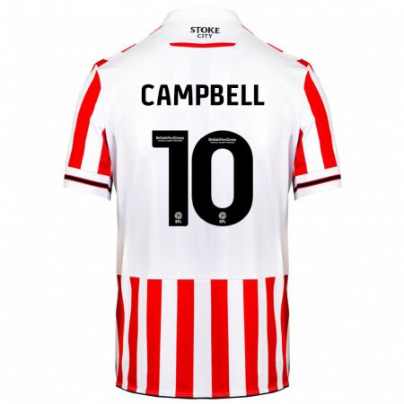 Kandiny Kinder Tyrese Campbell #10 Rot-Weiss Heimtrikot Trikot 2023/24 T-Shirt