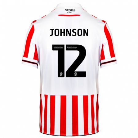 Kandiny Kinder Daniel Johnson #12 Rot-Weiss Heimtrikot Trikot 2023/24 T-Shirt