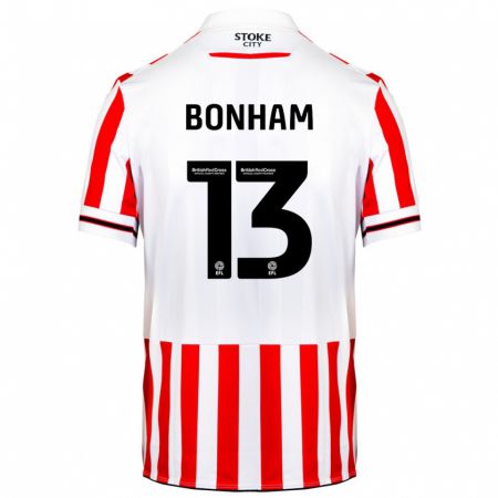 Kandiny Kinder Jack Bonham #13 Rot-Weiss Heimtrikot Trikot 2023/24 T-Shirt