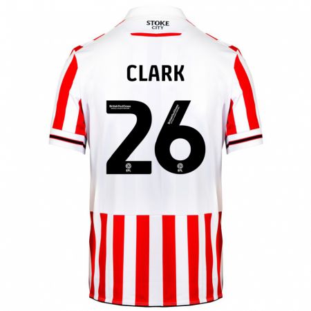 Kandiny Kinder Ciaran Clark #26 Rot-Weiss Heimtrikot Trikot 2023/24 T-Shirt