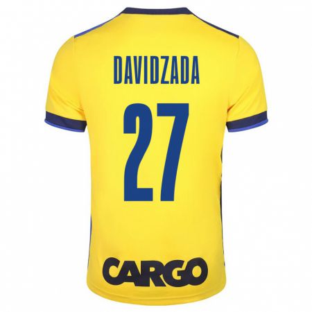 Kandiny Kinder Ofir Davidzada #27 Gelb Heimtrikot Trikot 2023/24 T-Shirt