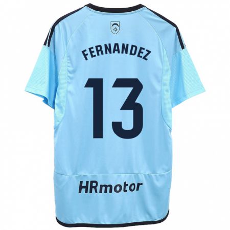 Kandiny Kinder Aitor Fernández #13 Blau Auswärtstrikot Trikot 2023/24 T-Shirt