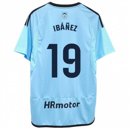 Kandiny Kinder Pablo Ibáñez #19 Blau Auswärtstrikot Trikot 2023/24 T-Shirt
