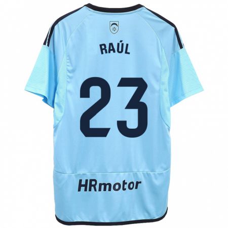 Kandiny Kinder Raúl García #23 Blau Auswärtstrikot Trikot 2023/24 T-Shirt