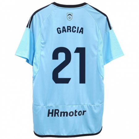 Kandiny Kinder Jon García #21 Blau Auswärtstrikot Trikot 2023/24 T-Shirt