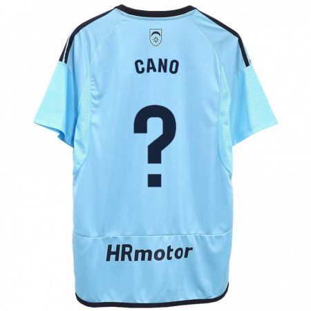 Kandiny Kinder Javi Caño #0 Blau Auswärtstrikot Trikot 2023/24 T-Shirt