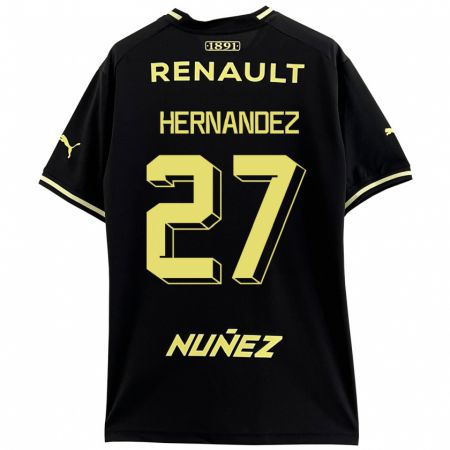 Kandiny Kinder Lucas Hernández #27 Schwarz Auswärtstrikot Trikot 2023/24 T-Shirt