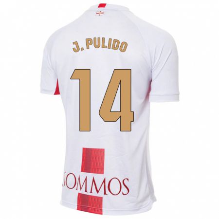 Kandiny Kinder Jorge Pulido #14 Weiß Auswärtstrikot Trikot 2023/24 T-Shirt